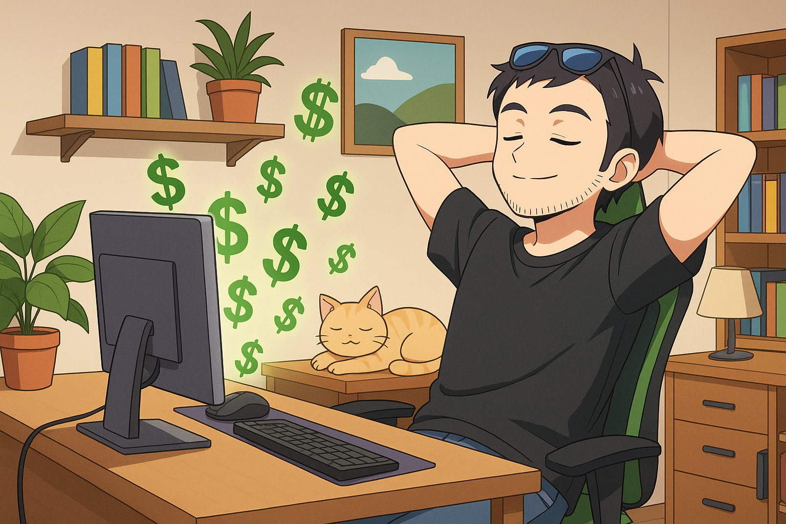 Illustration of a developer orchestrating various AI tools and development processes